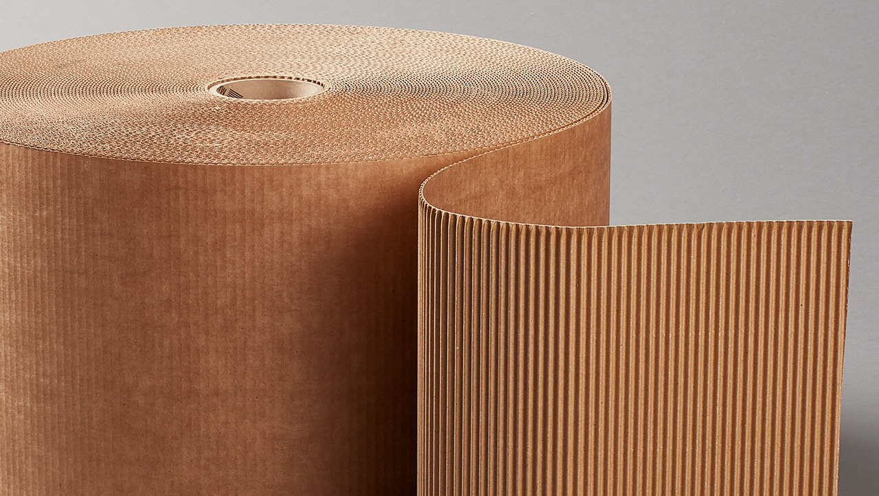 Single Face Corrugated Rolls Sheets Custom Materials Pregis